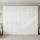 320x240cm 8-Door White Steel Hanging Wardrobe with White Handle Storage Cabinet