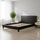 Queen Size Bed Frame with Headboard – Black PU Leather