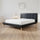 Queen PU Leather Deluxe Bed Frame - Black