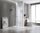 90x90cm Double Door Corner Shower – Gold Wall F-Brackets with SS Hinges for Contemporary Bathrooms