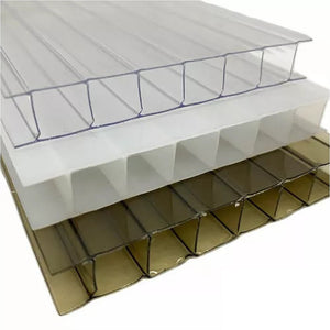  Polycarbonate Roofing Sheets Tinted Bronze UV Roof 1050x2100mm; 16mm 5 Pack