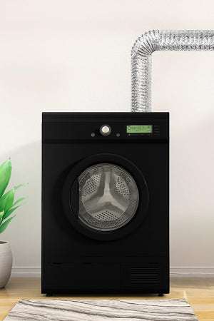 10.5cm x 7.6m Flexible Aluminium Air Duct – Non-Insulated Vent Hose for Dryer & HVAC