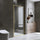 Adjustable Semi Frameless Shower Screen Front: (98~106)x195cm with Gold Hardware and No Side Return