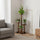 4 Tier Vertical Dark Wood Plant Stand Indoor Display Rack