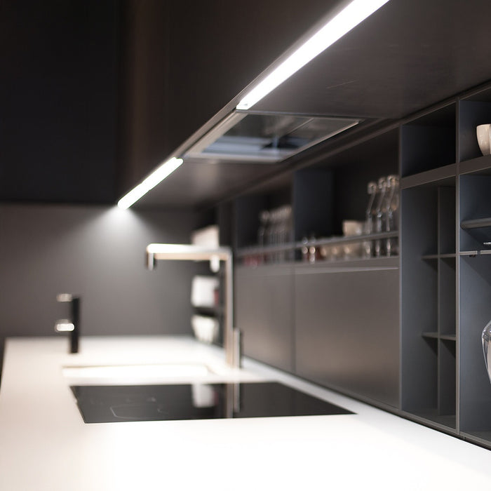 10 x 1M Aluminium LED Strip Light Channel – Cabinet & Ceiling Profile Diffuser Set V Style