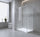 180x80cm Frameless Glass Sliding Corner Shower – With White Rail and U-brackets for Contemporary Bathrooms