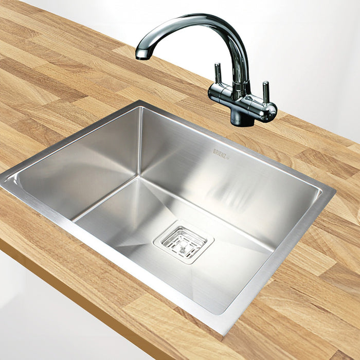 Stainless Steel Sink 1.5mm Heavy Duty with Square Waste 550x455mm