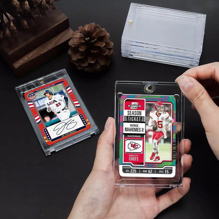 25-Pack Magnetic Card Holders – 35pt Trading Cards Protection for Sports & Collectibles