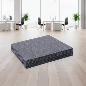 5m² Light Grey Carpet Tiles Set – Commercial & Home Flooring for Office, Retail & Living Areas