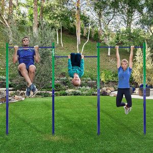 Triple Outdoor Pull-Up Bar – Height Adjustable Gymnastics & Fitness Bar