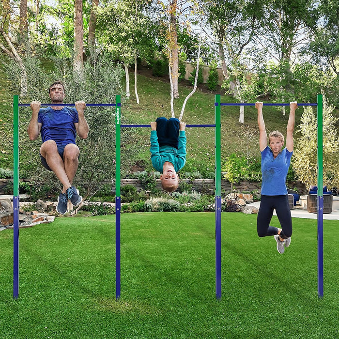 Triple Outdoor Pull-Up Bar – Height Adjustable Gymnastics & Fitness Bar