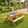 Sand & Water Wooden Picnic Table – Outdoor Play Activity Table for Kids with Bench Seating