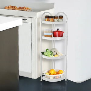 Shower Corner Shelf White Caddy Bathroom Shelves Organiser Bath Storage Rack 4