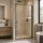 Semi-Frameless Shower Screen – Gunmetal, Front: (114~122)x195cm, No Side Return