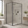 Semi-Frameless Shower Screen – Gunmetal, Front: (114~122)x195cm, Side: (89~92)x195cm