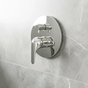 Chrome Bathroom Shower Wall Mixer Diverter w/ WaterMark
