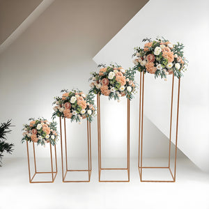 Rose Gold Metal Flower Stand