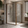 Semi-Frameless Shower Screen – Dust Brown, Front: (82~90)x195cm, Side: (98~101)x195cm
