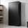 Double-Door Metal Cabinet with 4 Shelves – Office, Garage, or Home Storage in Black without Legs