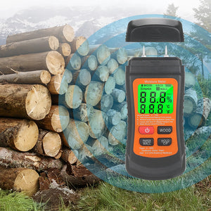 Dampness Moisture Meter – Digital Detector for Wood, Paper & Walls | Multi-Mode Tool