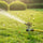 4 Pack Zinc Metal Impulse Sprinklers with Ground Spike for Garden Irrigation