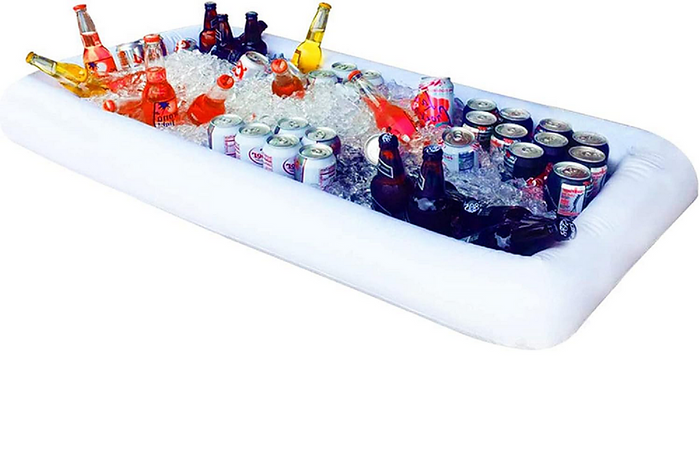 Inflatable Drinks Holder Floating Ice Bar Pool Party