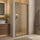 Semi-Frameless Shower Screen – Gunmetal, Front: (74~82)x195cm, No Side Return