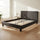 Queen Size Bed Frame with Headboard – Grey Linen Fabric