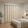 Cream 2X Blockout Curtains – Blackout Window Draperies Pair with Eyelets for Bedroom 132x160cm