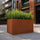 Corten Steel Planter Box 62x40x39cm Outdoor Garden Raised Bed with Rust Finish