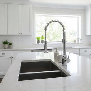 Basin Mixer Tap Faucet with Extendable Spout – Kitchen & Laundry Sink in Chrome