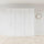 240x240cm 6-Door White Steel 2 Hanging and 1 Shelf Wardrobe with White Handle Storage Cabinet