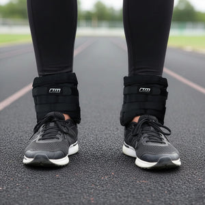 10kg Adjustable Ankle/Wrist Weight Straps – Strength & Resistance Training Gear for Fitness Workouts