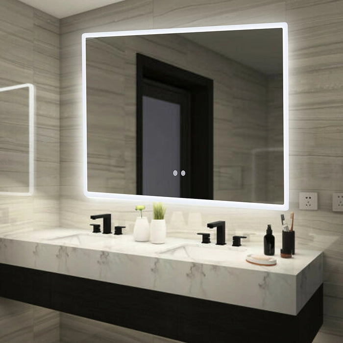 Smart Mirror Bathroom Vanity – LED Lighted Wall Mirror with Modern Design 1000x700mm