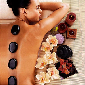 12pcs Hot Massage Stone Basalt Stones Kit Set Rock SPA Oiled Massage Tool