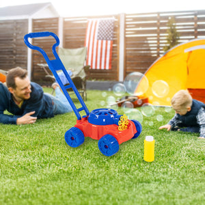 Kids Bubble Lawnmower Bubbles Machine Blower Outdoor Garden Party Toddler Toy