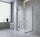 Glass Shower Screen 120cm Floor Channel in Black