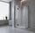 Glass Shower Screen 210cm Wall Channel in Black