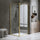 Semi-Frameless Shower Screen – Gold, Front: (74~82)x195cm, Side: (89~92)x195cm