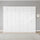 320x240cm 8-Door White Steel 3 Hanging and 1 Shelf Wardrobe with White Handle Storage Cabinet