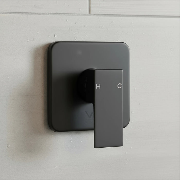 Shower Bath Mixer Tap Bathroom WATERMARK Approved – Electroplated Matte Black