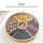 Round Bamboo Snack Serving Tray Eco Friendly Platter for Entertaining