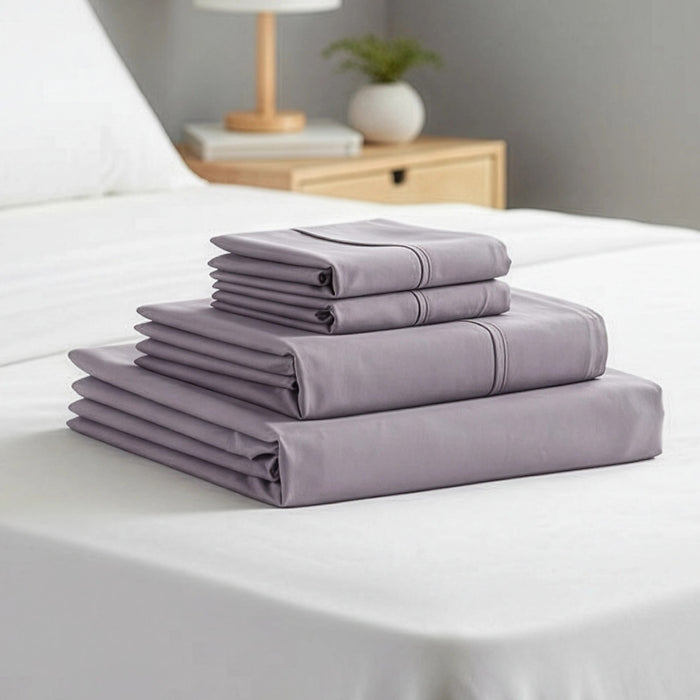 Queen Bed Sheet Set – Soft 1800 Series Microfibre with Deep Pockets in Grey