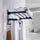 Towel Rack Folding Holder with Hook Accessories Wall Hanger Aluminium Bar Shelf
