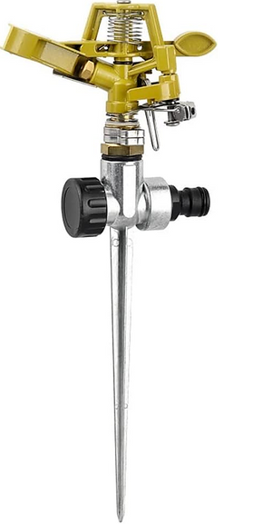 Easy to Install Irrigation Sprinkler 360 Degree Rotating Sprinkler Gun Zinc Alloy Adjustable Rocker Sprinkler