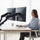 Dual Arm Monitor Desk Mount Bracket 17–32 Inch Spring Assisted Full Motion