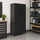 Double-Door Metal Cabinet with 4 Shelves – Office, Garage, or Home Storage in Black with Legs