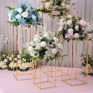 Rose Gold Metal Flower Stand