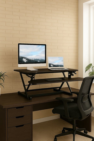 Ergonomic Standing Desk Converter – Height Adjustable Sit Stand Workstation