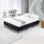 King Single Slatted Ensemble Bed Base - Midnight Black Linen Breathable Cover